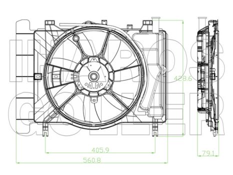 Toyota Yaris 2003.02.01-2005.12.31 Hűtőven. kpl. (1.5 TS) (0XLG)