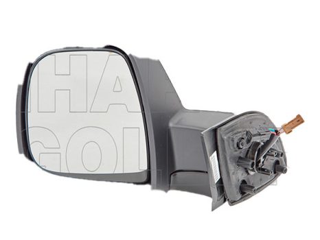 Citroen Berlingo B9 2012.04.01-2015.02.01 Visszapillantó tükör bal, elektromos  állítható, domború, fűthető, fekete (13E2)