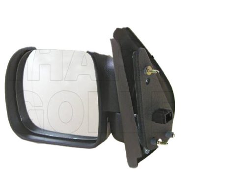 Renault Kangoo 1997.06.01-2003.02.28 Visszapillantó tükör bal elektromos  állítás, fűthető, sík, fekete (01.05-ig) (0IK1)