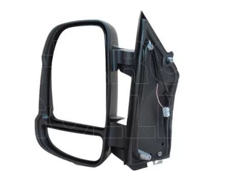 Citroen Jumper 2006.07.01-2013.12.31 Visszapillantó tükör kézi, domború, hőmérős , fehér villogós,övid kar bal (0RSL)