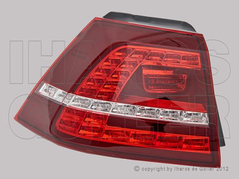 VW Golf VII/1 2012.10.01-2016.10.31 Hátsó lámpa kpl. bal külső LED (GTi/GTD/E GOLF) (1IUK)