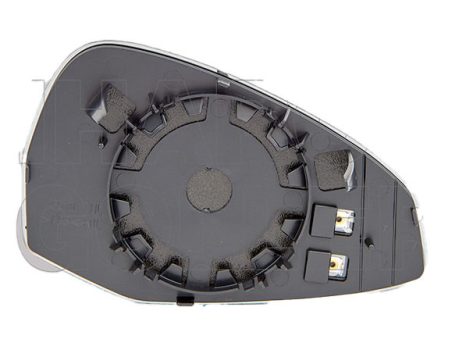 Audi A4 (8W) 2015.09.01-2019.05.30 Tükörlap cserélhető bal, fűthető, domború, króm (19E9)