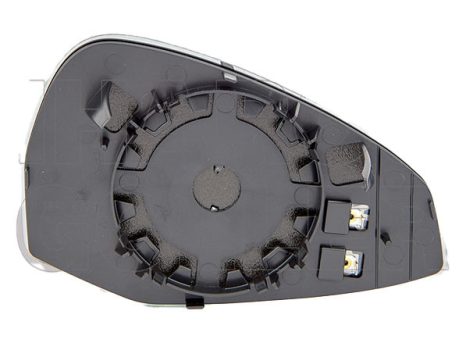 Audi A4 (8W) 2015.09.01-2019.05.30 Tükörlap cserélhető jobb, fűthető, aszférikus, króm (19E7)