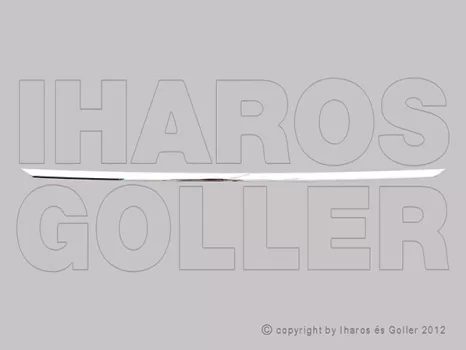 BMW 7 (F01, F02) 2012.06.01- Hátsó lökhárító díszléc króm (1BH3)