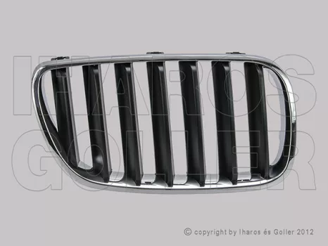 BMW X3 (E83) 2007.01.01-2010.11.30 Hűtődíszrács jobb króm-fekete (103S)