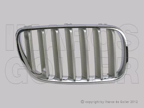 BMW X3 (E83) 2007.01.01-2010.11.30 Hűtődíszrács jobb titánium-fekete (103W)