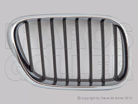 BMW X5 (E53) 2000.05.01-2006.12.31 Hűtődíszrács jobb króm-fekete (-04) (0SL0)