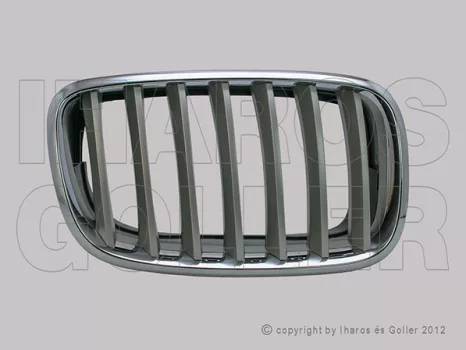 BMW X5 (E70) 2007.03.01-2013.08.31 Hűtődíszrács jobb króm-titánium (12WU)