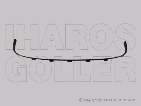 Citroen Berlingo B9 2012.04.01-2015.02.01 Első lökhárító, középsőács fekete keret (11KZ)