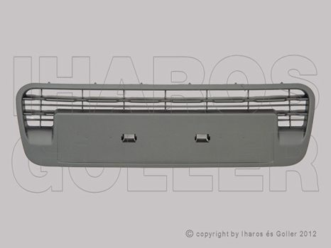 Citroen C3 Picasso 2009.10.01-2017.06.11 Hűtődíszrács fekete (rendsz. tartóval) (11E3)