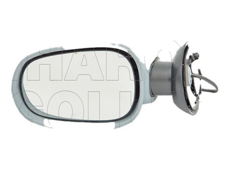 Dacia Logan 2004.11.01-2008.06.30 Visszapillantó tükör jobb, bowdenes, hőmérős , fényezendő (11I2)