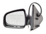   Dacia Logan 2012.10.01-2017.08.01 Visszapillantó tükör bal, elektromos  állítás, domború, fűthető, fekete (14GF)