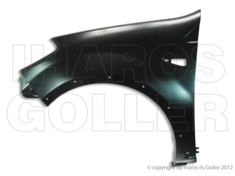 Dacia Sandero 2008.06.01-2012.09.01 Első sárvédő bal, oldalvillogós, díszléces (0ZJR)