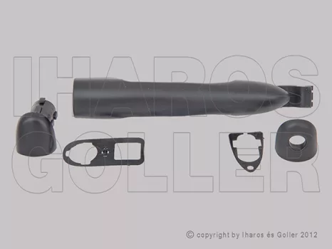 Renault Clio (Clio III) 2005.10.01-2008.12.31 Első külső kilincs zár nélkül bal-jobb, alapozott (09GJ)