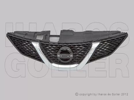 Nissan Qashqai J11 2013.12.01-2017.02.01 Hűtődíszrács fényes fekete + krómléc +zárhídtakaró (14WI) Nissan Qashqai J11 2013.12.01-2017.02.01 Hűtődíszrács fényes fekete + krómléc +zárhídtakaró (14WI)