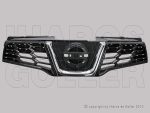   Nissan Qashqai J10 2010.05.01-2013.11.30 Hűtődíszrácsészl. festett fekete,króm díszléccel (042G)