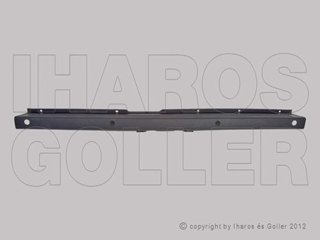 Citroen Jumper 2014.01.01- Hátsó lökhárító középrész fekete, 4 szenz. lyukkal (1K46)