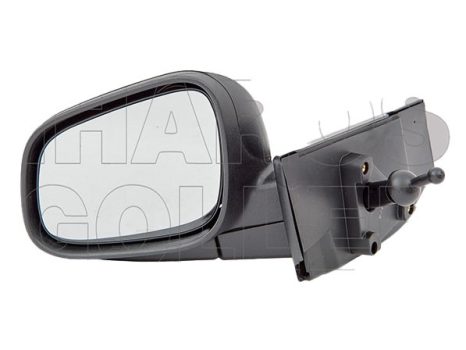 Chevrolet Spark M300 2010.03.01- Visszapillantó tükör bal, bowdenesállítható, domború, fekete (14V3)