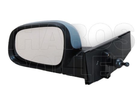 Chevrolet Spark M300 2010.03.01- Visszapillantó tükör bal, bowdenesállítható, alapozott, domború (04P5)