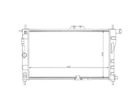 Daewoo Nexia 1995.02.01-1997.08.31 Vízhűtő (0JS7)