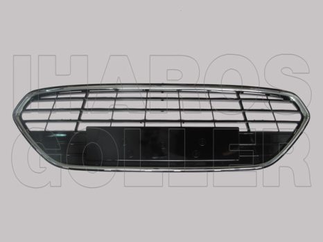 Ford Mondeo 2007.04.01-2014.12.31 Rács a lökhárítóba közép +krómkeret, fényes fekete (05Y7)