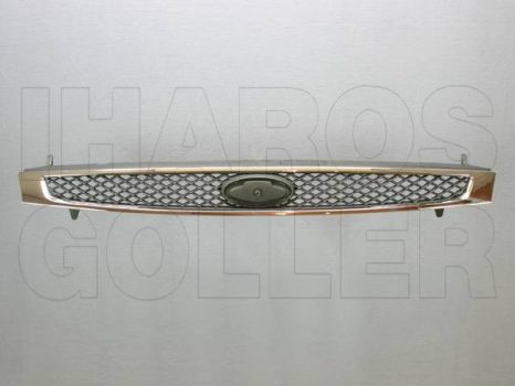 Ford Fiesta 2002.04.01-2005.09.30 Hűtődíszrács króm kerettel (Ghia) (0J7D)