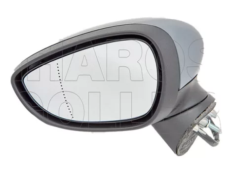 Ford Fiesta 2013.02.01-2017.05.01 Visszapillantó tükör bal,elektromos  állítás,fűthetőaszférikus,fényezendő,villogós,parkolófény ,behajtható. (14WT)