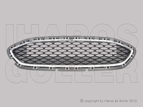 Ford Fiesta 2017.06.01- Hűtődíszrács fekete, króm keretes nyitott (Benzin) (1FX7)