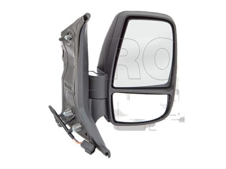 Ford Transit 2014.05.01-2019.05.19 Visszapillantó tükör jobb,domború,fehér villogós,fűthető,övid k. behajtható.* (1AZF)