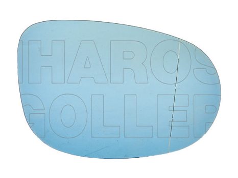 Fiat Bravo 2007.01.01- Tükörlap cserélhető jobb, kék, aszférikus (11ZE)