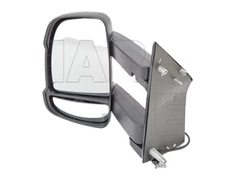 Citroen Jumper 2006.07.01-2013.12.31 Visszapillantó tükör kézi, domború, fehér villogó, hosszú kar bal (17IY)