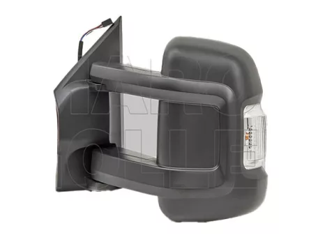 Citroen Jumper 2006.07.01-2013.12.31 Visszapillantó tükör elektromos  domború fűthető sárga villogós hosszú kar bal (17J0)