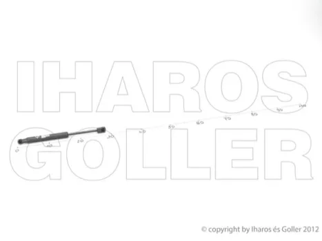 Alfa-Romeo 156 1997.10.01-2003.08.31 Gázrugó csomagtér ajtóhoz (Sedan spoiler nélkül) (01EA)