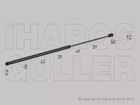 Citroen C4 Picasso 2006.10.01-2010.10.31 Gázrugó csomagtér ajtóhoz (nyitható üveges) (1355)