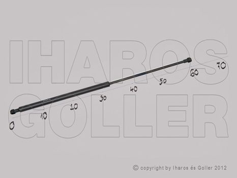 Citroen C4 Picasso 2006.10.01-2010.10.31 Gázrugó csomagtér ajtó üveghez (1356)