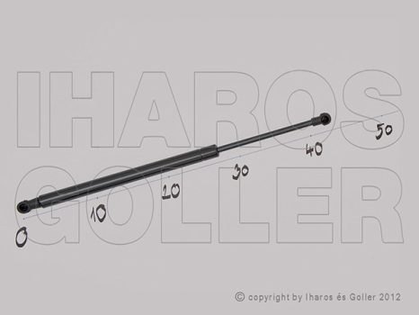 Ford Ka 2009.02.01-2016.05.01 Gázrugó csomagtér ajtóhoz (135I)