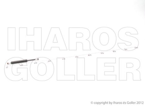 Fiat Multipla 1998.11.01-2002.02.28 Gázrugó (gépháztető teleszkóp) (01FC)