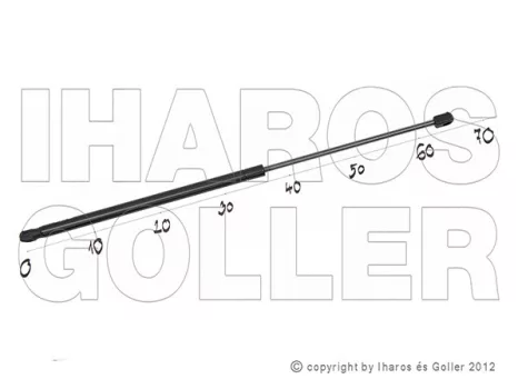Fiat Tipo 2015.11.01- Gázrugó csomagtér ajtóhoz, 5 ajtós (340Nm) (1PV8)