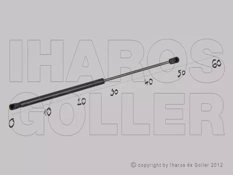 Lancia Y 2003.05.01-2006.09.30 Gázrugó csomagtér ajtóhoz (136Z)