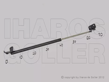 Opel Agila 1999.09.01-2003.12.31 Gázrugó csomagtér ajtóhoz bal (10F9)