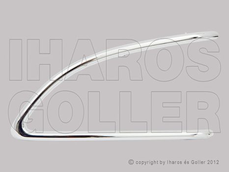 Lancia Y 2011.01.01-2015.08.01 Króm díszléc, első lökhárítóácshoz jobb (097K)