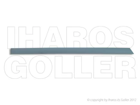 Opel Vectra C 2001.09.01-2005.08.31 Hátsó ajtó díszléc (4/5 a.) jobb, alapozott (0U9Y)