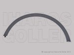   Opel Mokka 2012.09.01-2016.09.01 Első műanyag kerékjárati dísz bal (1RSV)