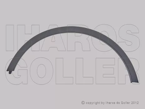 Opel Mokka 2012.09.01-2016.09.01 Első műanyag kerékjárati dísz bal (1RSV)