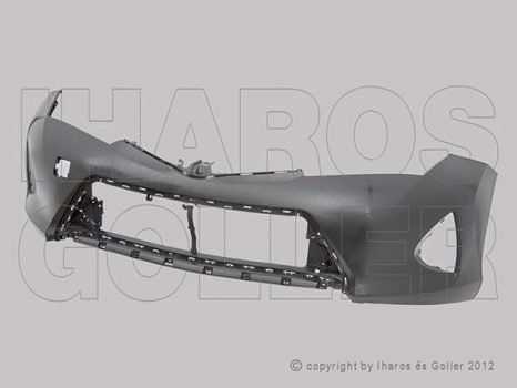 Toyota Auris 2012.09.01-2015.05.01 Első lökhárító borítás fényezendő, fsz. mosó jel. (1F6F)
