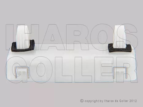 Nissan Qashqai J10 2007.03.01-2010.04.30 Hátsó lökhárító tartó, jobb-bal, külső (1F6J)