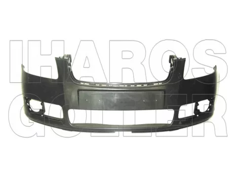 Skoda Fabia 2007.05.01-2010.03.31 Első lökhárító fényezendő, kerek ködl. lyukkal (0766)