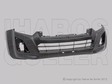 Isuzu D-Max (RT50) 2017 05.01-2020.10.01 Első lökhárító fekete (4WD/WIDE) (1DZ4)