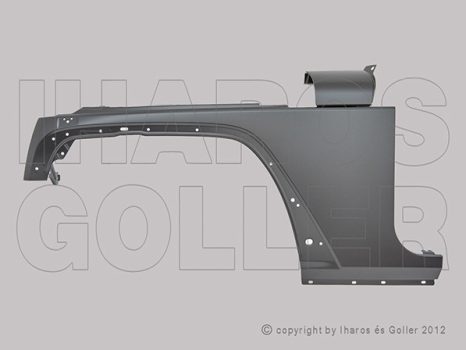Jeep Wrangler (JK) 2007.04.01-2018.08.30 Első sárvédő bal (1EDC)