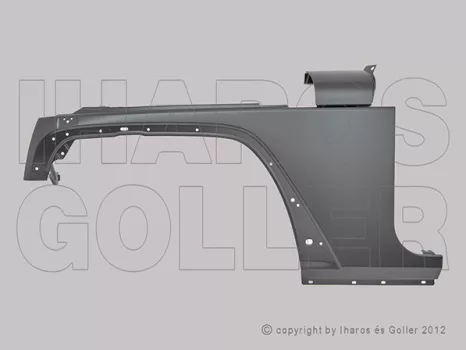Jeep Wrangler (JK) 2007.04.01-2018.08.30 Első sárvédő bal (1EDC)